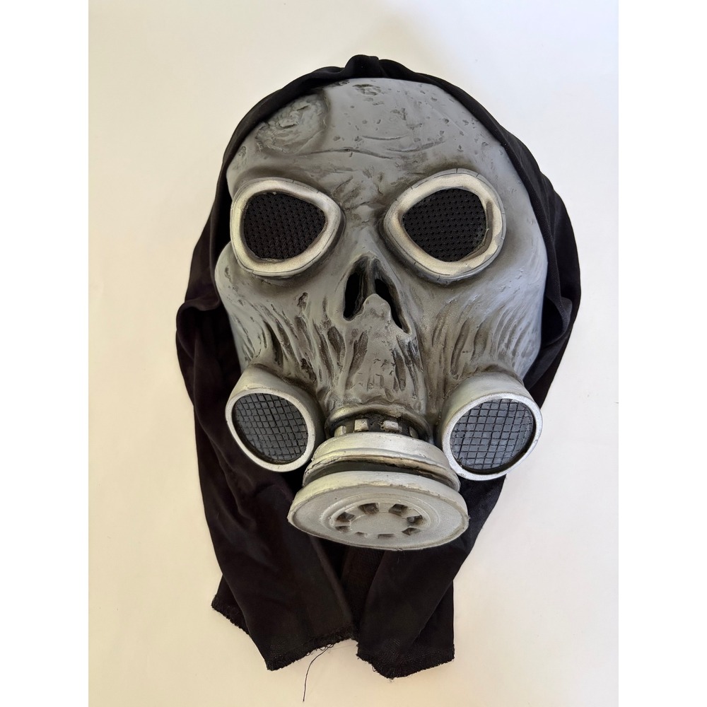 Zombie Hooded Gas Mask Halloween Cosplay Adult Nuclear Fallout Alien Costume